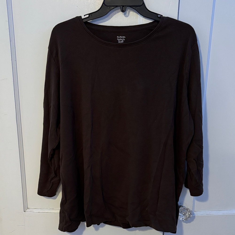 Kim Rogers Women's Black Long Sleeve Top